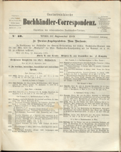 Oesterreichische Buchhändler-Correspondenz