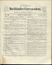 Oesterreichische Buchhändler-Correspondenz