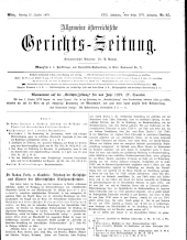 Allgemeine Österreichische Gerichtszeitung