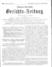 Allgemeine Österreichische Gerichtszeitung