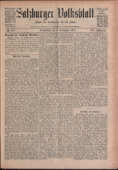 Salzburger Volksblatt: unabh. Tageszeitung f. Stadt u. Land Salzburg