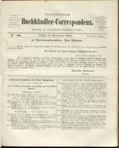 Oesterreichische Buchhändler-Correspondenz