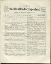 Oesterreichische Buchhändler-Correspondenz