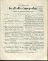 Oesterreichische Buchhändler-Correspondenz