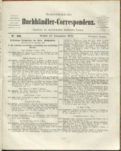 Oesterreichische Buchhändler-Correspondenz