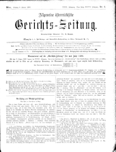 Allgemeine Österreichische Gerichtszeitung