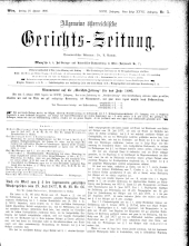 Allgemeine Österreichische Gerichtszeitung