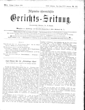 Allgemeine Österreichische Gerichtszeitung