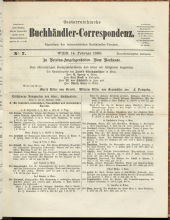 Oesterreichische Buchhändler-Correspondenz