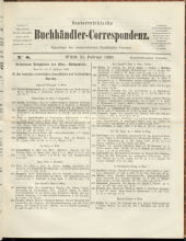 Oesterreichische Buchhändler-Correspondenz