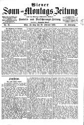 Wiener Sonn- und Montags-Zeitung