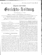 Allgemeine Österreichische Gerichtszeitung