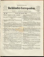 Oesterreichische Buchhändler-Correspondenz