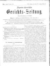 Allgemeine Österreichische Gerichtszeitung