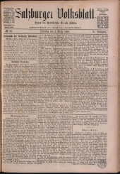 Salzburger Volksblatt: unabh. Tageszeitung f. Stadt u. Land Salzburg