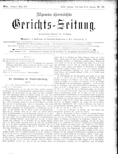 Allgemeine Österreichische Gerichtszeitung