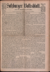 Salzburger Volksblatt: unabh. Tageszeitung f. Stadt u. Land Salzburg