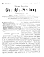 Allgemeine Österreichische Gerichtszeitung