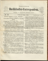 Oesterreichische Buchhändler-Correspondenz