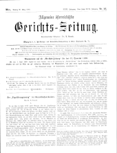 Allgemeine Österreichische Gerichtszeitung