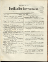 Oesterreichische Buchhändler-Correspondenz