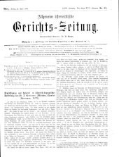 Allgemeine Österreichische Gerichtszeitung