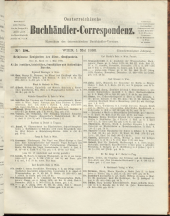 Oesterreichische Buchhändler-Correspondenz