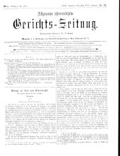 Allgemeine Österreichische Gerichtszeitung