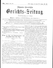 Allgemeine Österreichische Gerichtszeitung