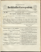 Oesterreichische Buchhändler-Correspondenz