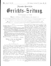 Allgemeine Österreichische Gerichtszeitung