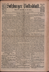 Salzburger Volksblatt: unabh. Tageszeitung f. Stadt u. Land Salzburg