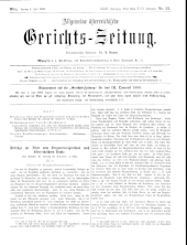 Allgemeine Österreichische Gerichtszeitung