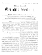 Allgemeine Österreichische Gerichtszeitung