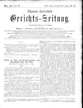 Allgemeine Österreichische Gerichtszeitung