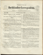 Oesterreichische Buchhändler-Correspondenz