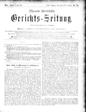 Allgemeine Österreichische Gerichtszeitung