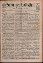 Salzburger Volksblatt: unabh. Tageszeitung f. Stadt u. Land Salzburg