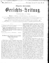 Allgemeine Österreichische Gerichtszeitung