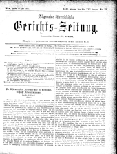 Allgemeine Österreichische Gerichtszeitung