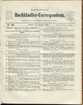 Oesterreichische Buchhändler-Correspondenz