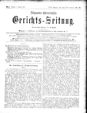 Allgemeine Österreichische Gerichtszeitung