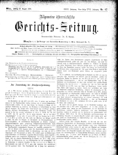 Allgemeine Österreichische Gerichtszeitung