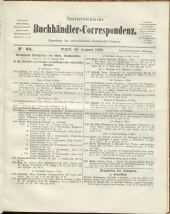 Oesterreichische Buchhändler-Correspondenz