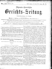 Allgemeine Österreichische Gerichtszeitung