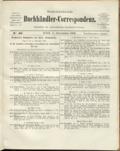 Oesterreichische Buchhändler-Correspondenz