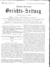 Allgemeine Österreichische Gerichtszeitung