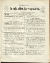 Oesterreichische Buchhändler-Correspondenz