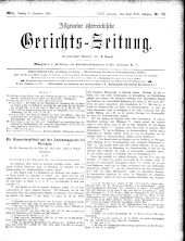 Allgemeine Österreichische Gerichtszeitung