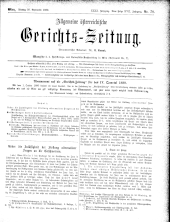 Allgemeine Österreichische Gerichtszeitung